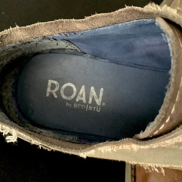 BED|STU ROAN Mixed Material Leather Oxfords - Picture 5 of 9